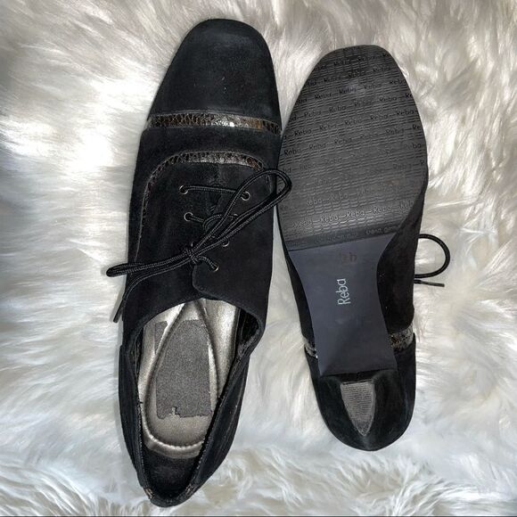 Reba black suede and metallic embellished heels - Picture 6 of 6